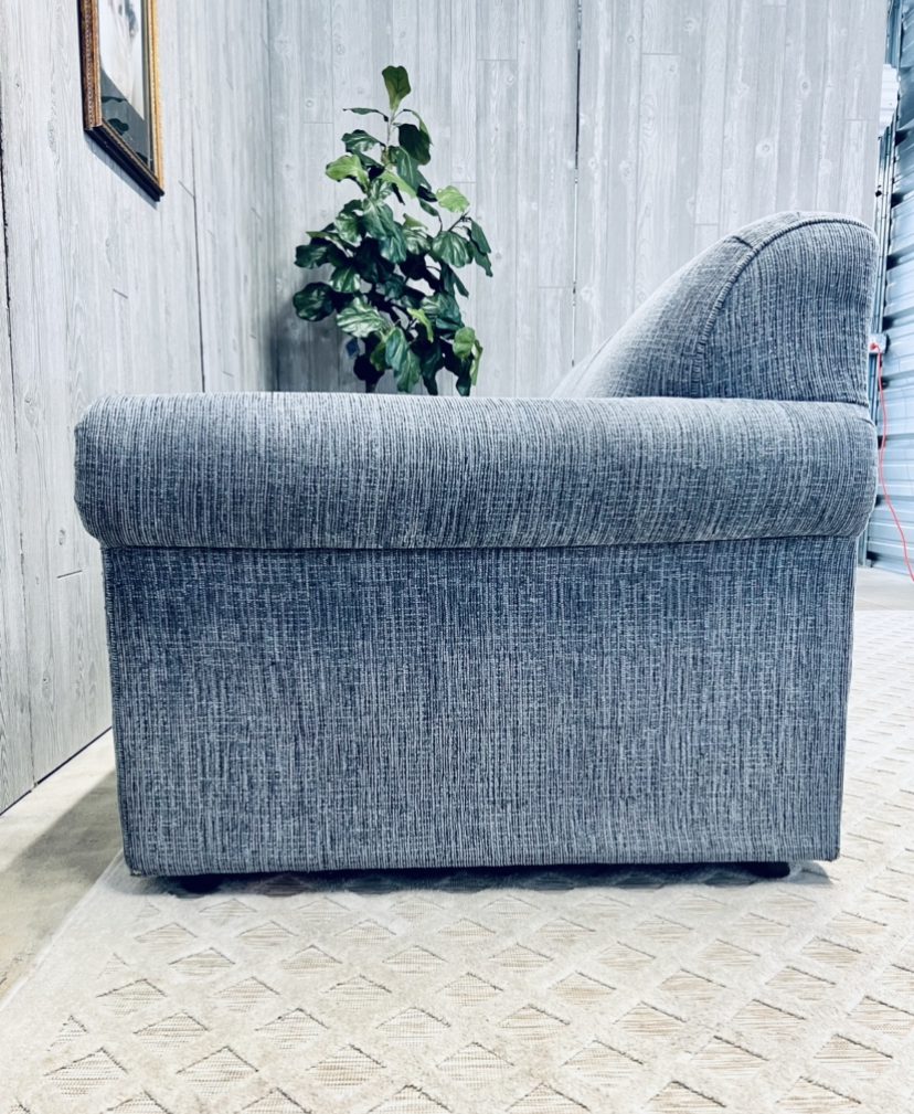 (SOLD) Modern Blue Sofa - Image 5