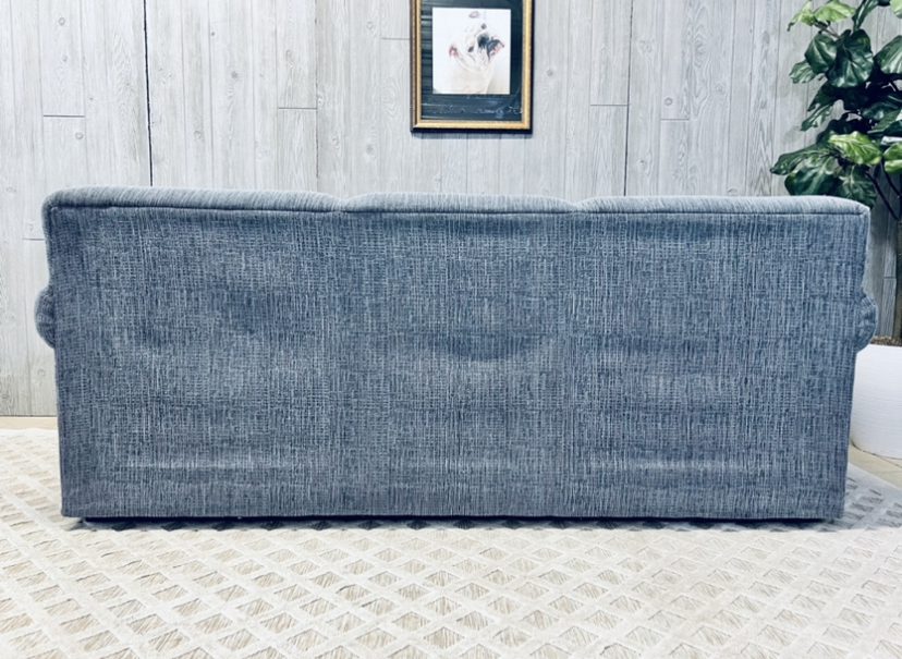 (SOLD) Modern Blue Sofa - Image 6