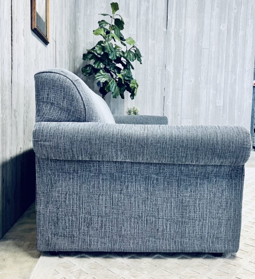 (SOLD) Modern Blue Sofa - Image 7