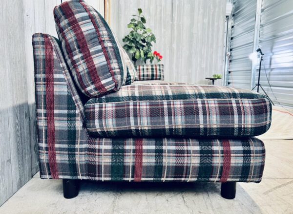 (SOLD) Mid-Century Modern Plaid Christmas Log Cabin Camp Sectional - Image 49