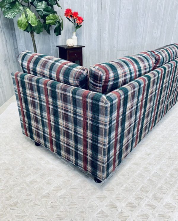 (SOLD) Mid-Century Modern Plaid Christmas Log Cabin Camp Sectional - Image 63