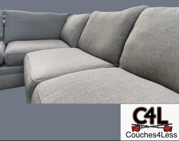 (SOLD) Modern Gray Sectional - Image 3