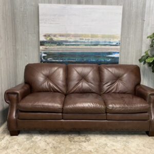 (SOLD) Faux Leather Sofa