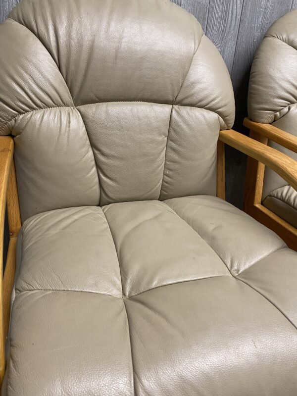 Leather Rolling Chairs - sold separately or set of four - Image 7